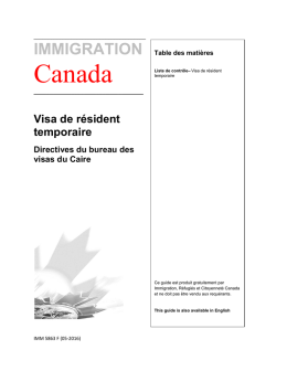 Citoyennet&eacute; et Immigration Canada