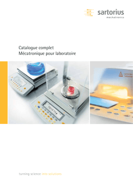 Catalogue complet M&eacute;catronique pour laboratoire