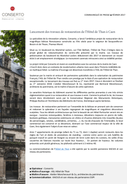 Lire le communiqué de presse