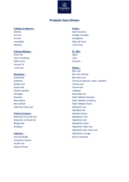 Liste Sans Gluten