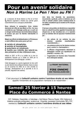 Pour un avenir solidaire