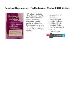 Hypnotherapy: An Exploratory