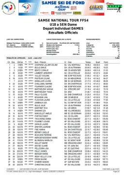 SNT Gap Indiv - Club de Ski Nordique de la Vallée de Chamonix