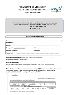 Pr&eacute;sentation des documents (ENSCBP-AM-MO-00)