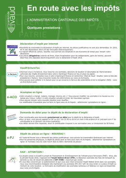 prestations - Canton de Vaud