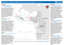 Afrique de l`ouest et du centre