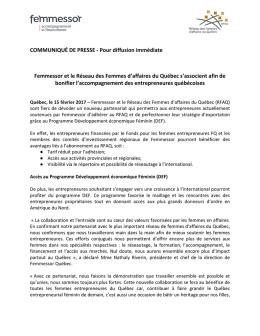 T&eacute;l&eacute;charger au format PDF - R&eacute;seau des Femmes d`affaires du