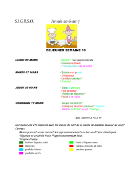 MENU S 10 - Mairie Amaye-sur-orne
