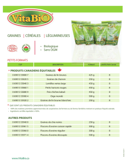 graines | c&eacute;r&eacute;ales | l&eacute;gumineuses