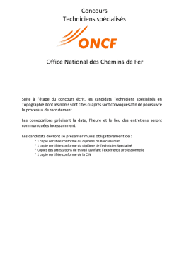 Technicien Sp&eacute;cialis&eacute; en Topographie