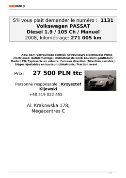 Offre écrite - Autoauto.pl