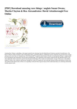 amazing rare things / anglais