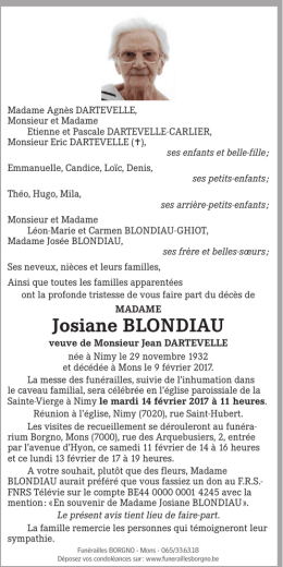 Josiane BLONdIaU