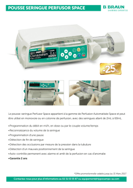 pousse seringue perfusor space