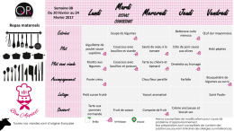 Lundi Mardi Mercredi Jeudi Vendredi - ville de Saint