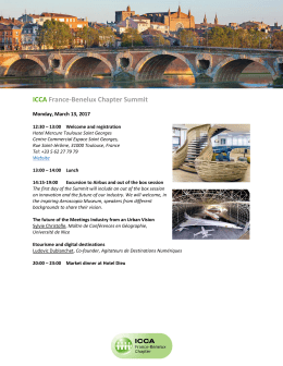 ICCA France-Benelux Chapter Summit