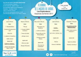 Explorateurs vacances f&eacute;vrier 2017 semaine 1 - Marcq-en