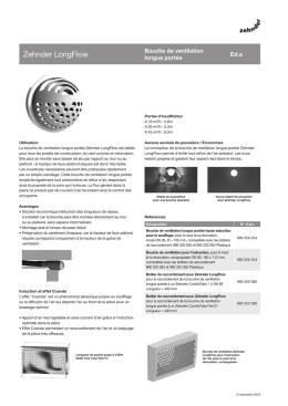 Fiche technique Zehnder LongFlow