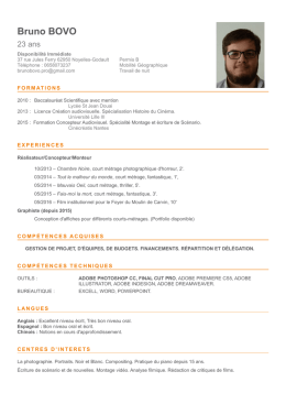 Télécharger le CV complet