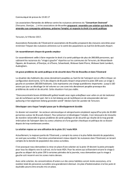 Communiqu&eacute; de presse du 13.02.2017