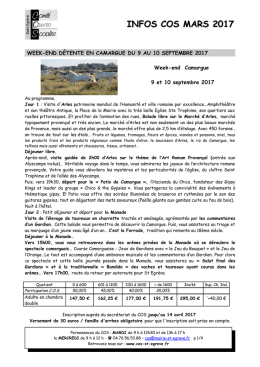infos cos mars 2017 - COS Saint