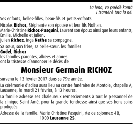 Monsieur Germain RICHOZ
