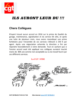 ils auront leur du - CGT DK`BUS Marine