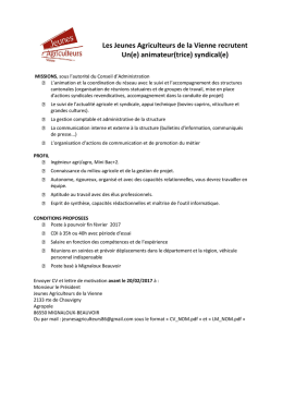 animateur(trice) syndical(e)
