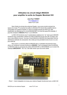 Le MAX234 pour l`antenne du Montr&eacute;al 3V2