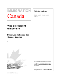 Citoyennet&eacute; et Immigration Canada