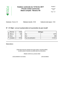 Votation cantonale