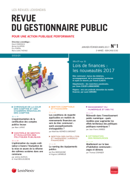 revue du gestionnaire public