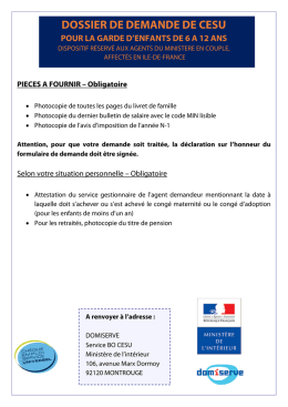 dossier de demande de cesu