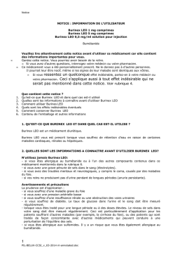 votre pharmacien. Ceci s`applique aussi &agrave; tout effet