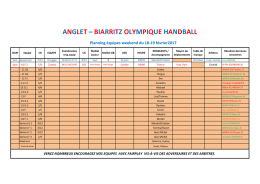 ANGLET &ndash; BIARRITZ OLYMPIQUE HANDBALL