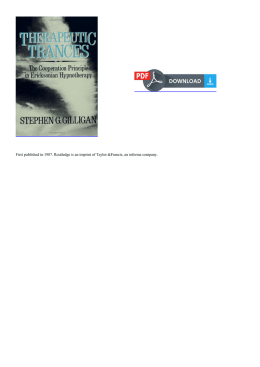 Therapeutic Trances: The Co-Operation