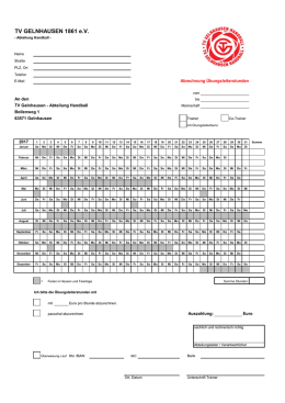 TV GELNHAUSEN 1861 eV - TV Gelnhausen Handball