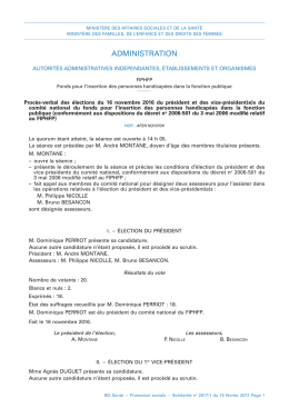 administration - Minist&egrave;re des Affaires sociales et de la Sant&eacute;