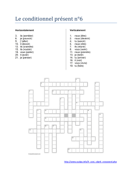 Le conditionnel présent n°6