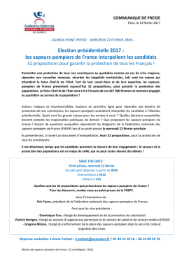 Election présidentielle 2017 : les sapeurs
