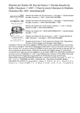 Histoire de Charles VII, Roy de France // Nicolas Baudot de Juilly