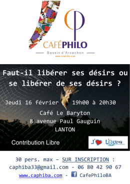Faut-il lib&eacute;rer ses d&eacute;sirs ou se lib&eacute;rer de ses d&eacute;sirs