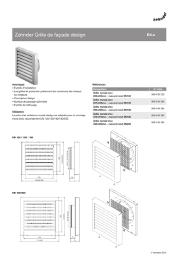 Zehnder Grille de façade design