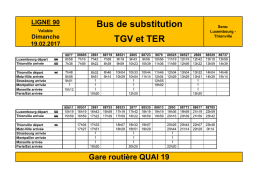 Bus de substitution TGV et TER