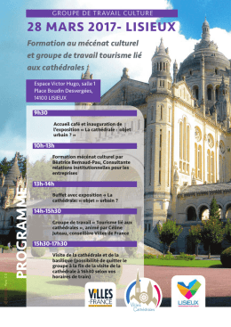 28 mars 2017- Lisieux Formation au m&eacute;c&eacute;nat culturel et groupe de