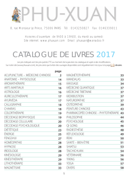 catalogue de livres 2017 - Phu-Xuan