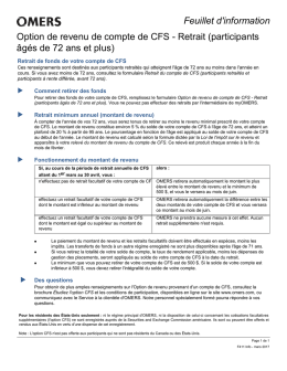 Form 411 - AVC Income Option withdrawal (retired members