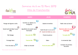 Télécharger les menus