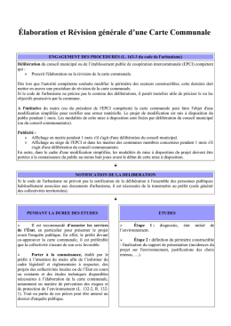 Élaboration et Révision générale d`une Carte Communale