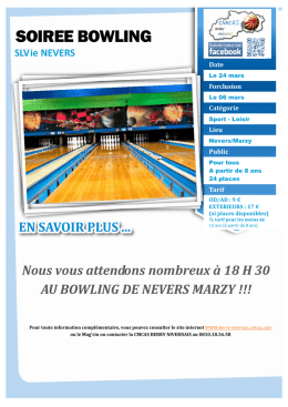 soiree bowling - CMCAS Berry Nivernais